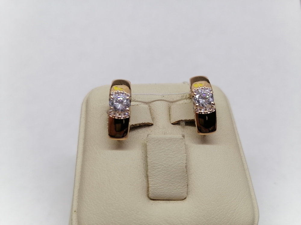 СКМИ585 СЕРЬГИ С КАМНЯМИ (Au 585)