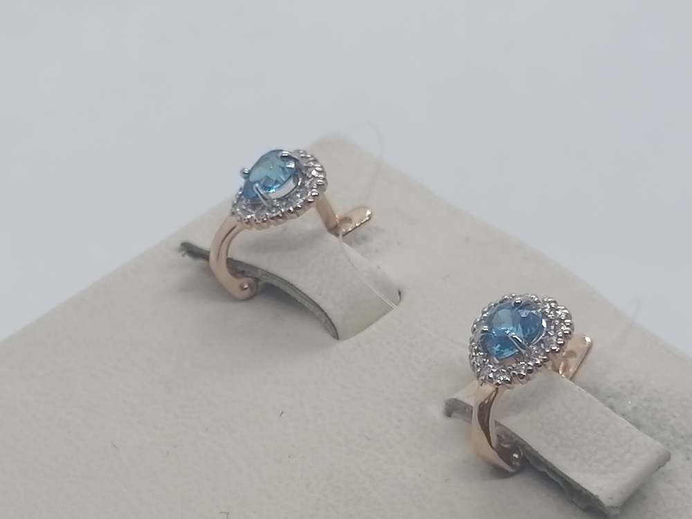 СЕРЬГИ С КАМНЯМИ (Au 585)