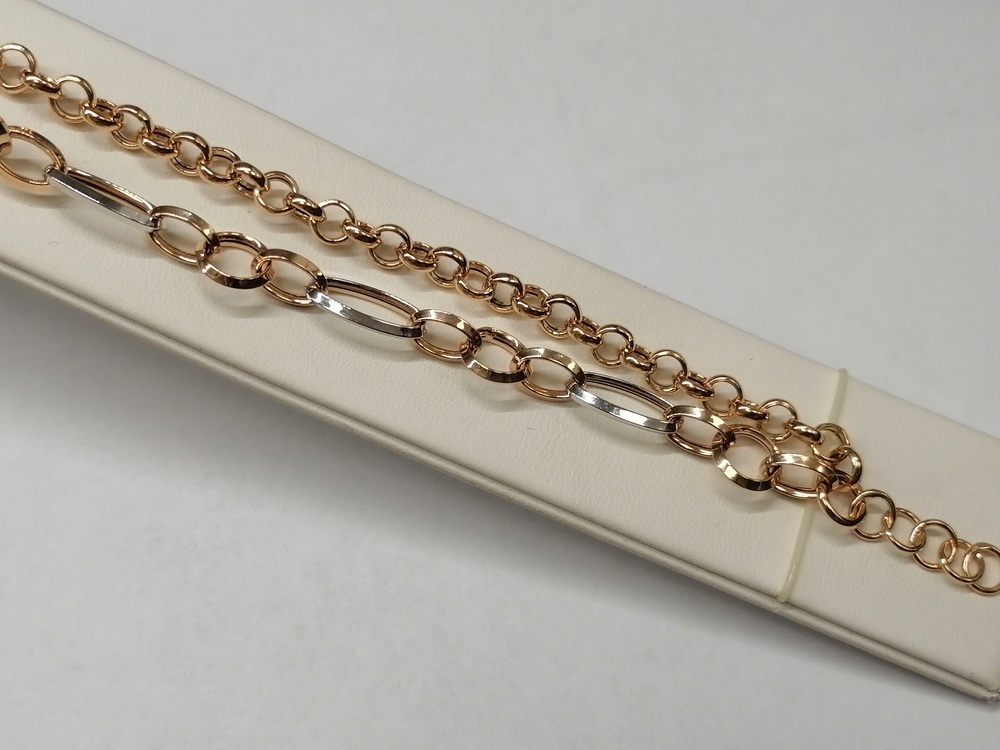 Т-26279 БРАСЛЕТ ФАНТАЗИЯ без камня (Au 585)