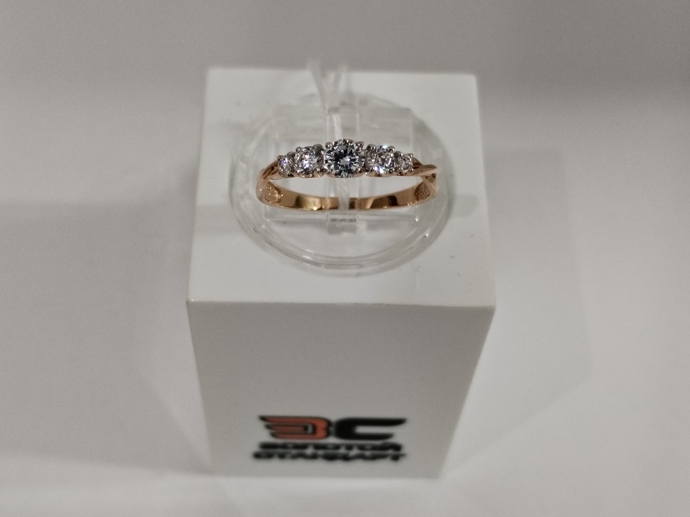 КОЛКМИ585 КОЛЬЦО С КАМНЯМИ (Au 585)
