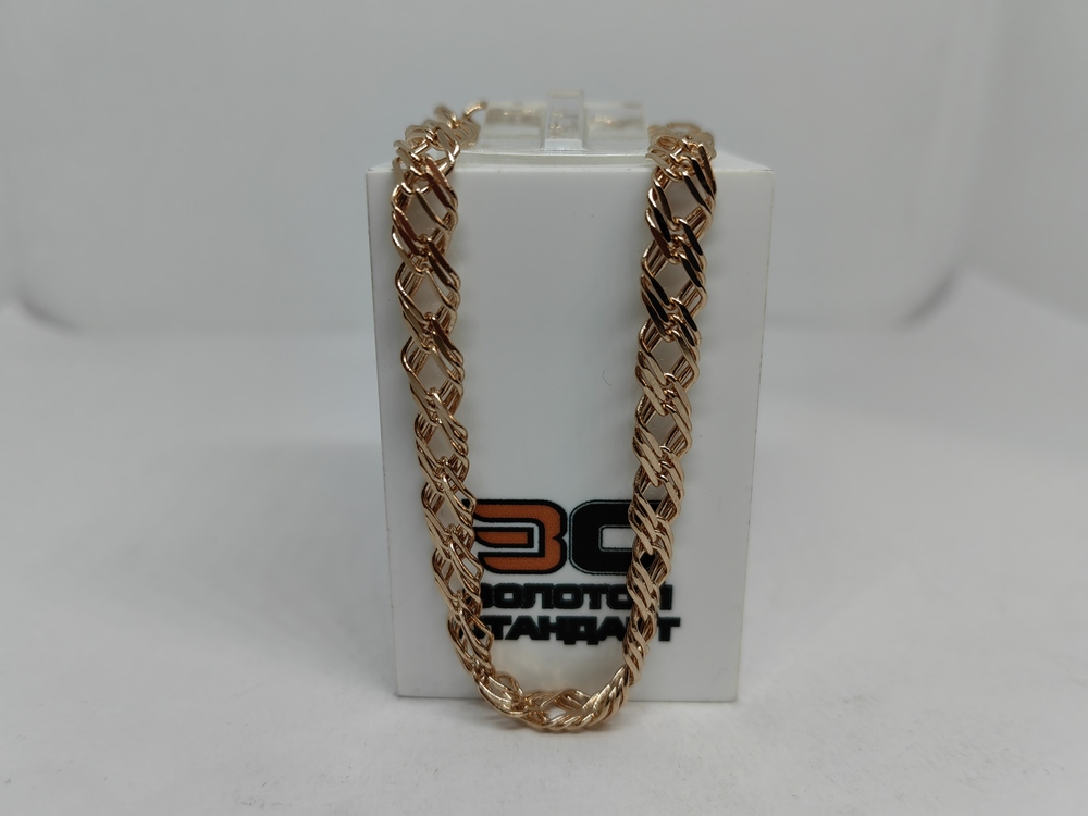 БРАСЛЕТ ПОЛНОВЕСНЫЙ Ромб тройной Au 585