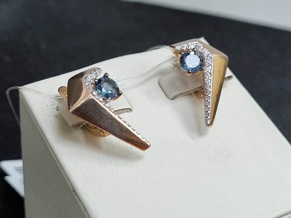 СЕРЬГИ С КАМНЯМИ (Au 585)