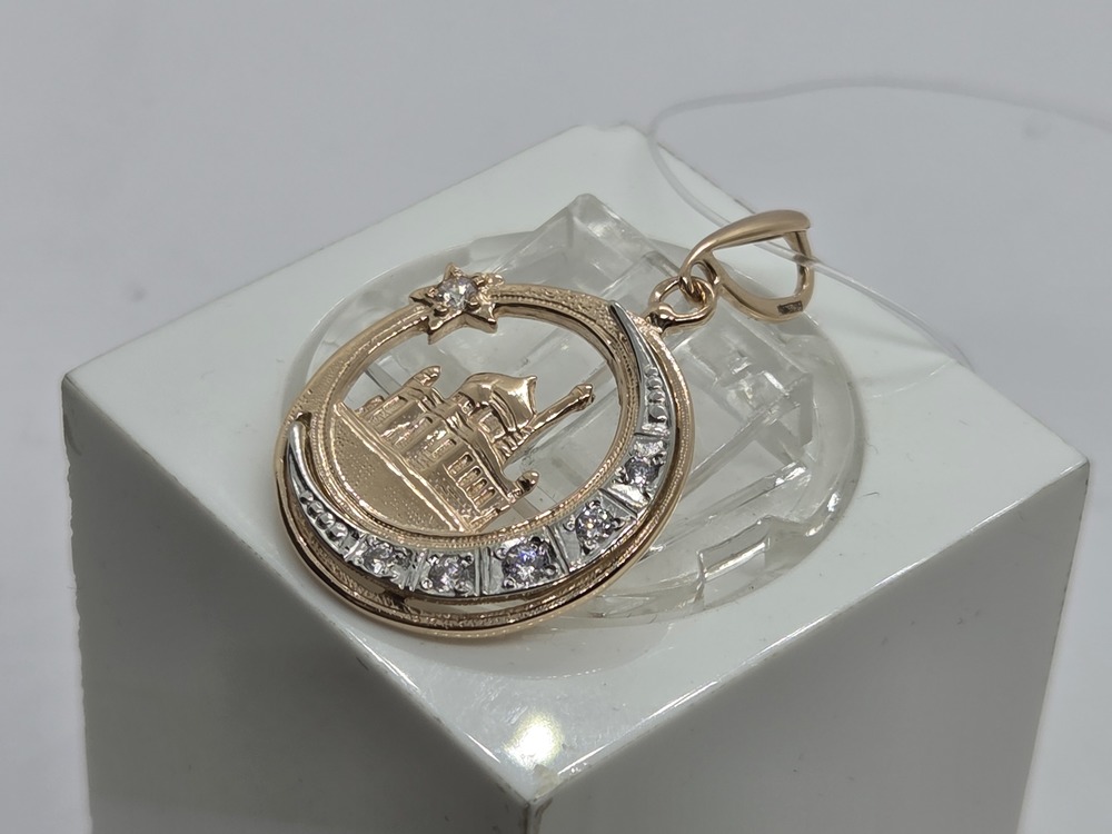 ПОДВЕСКА МЕЧЕТЬ с камнями (Au 585)