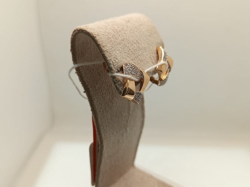 СКМИ585 СЕРЬГИ С КАМНЯМИ (Au 585)