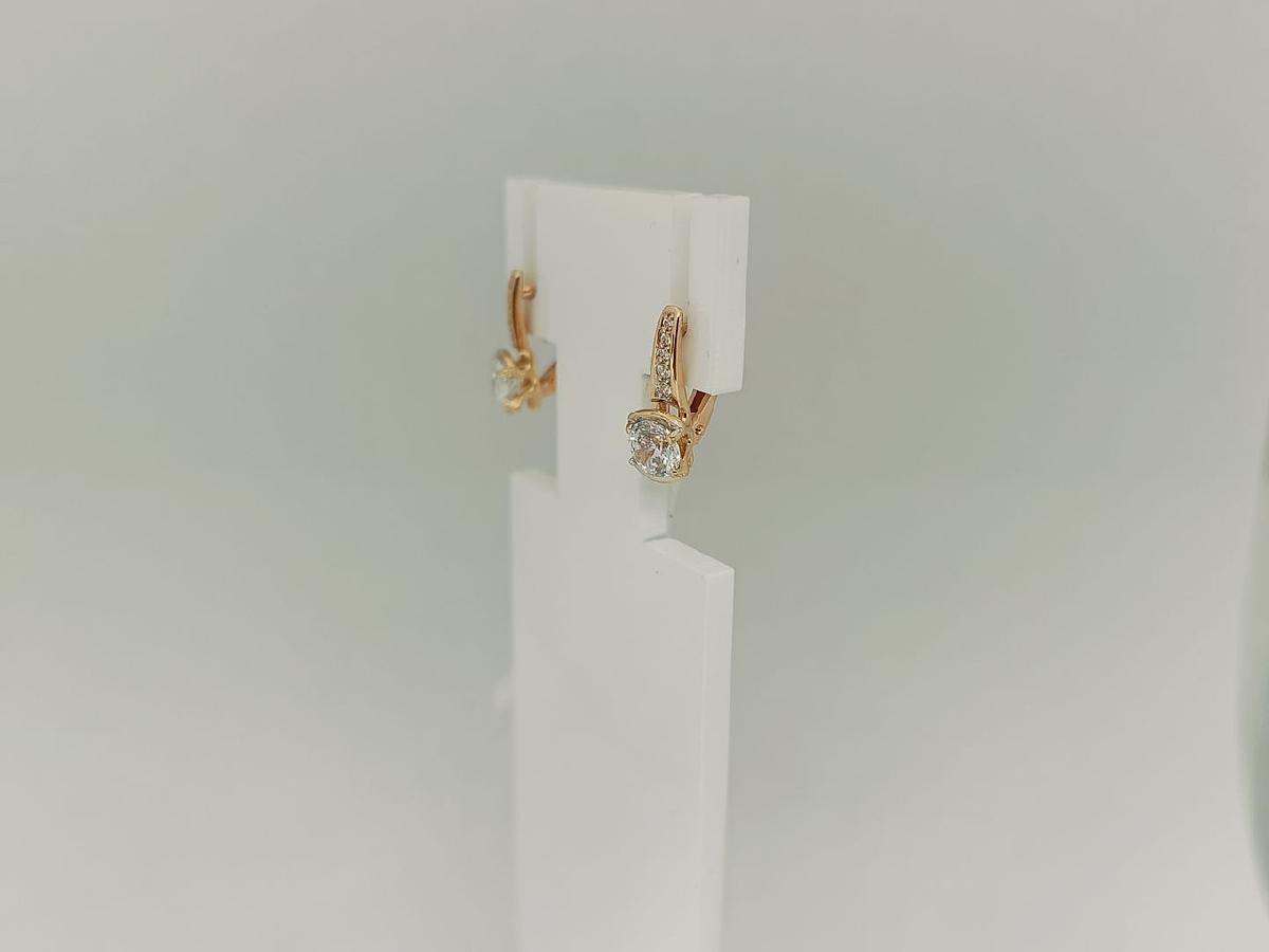 СКМИ585 СЕРЬГИ С КАМНЯМИ (Au 585)