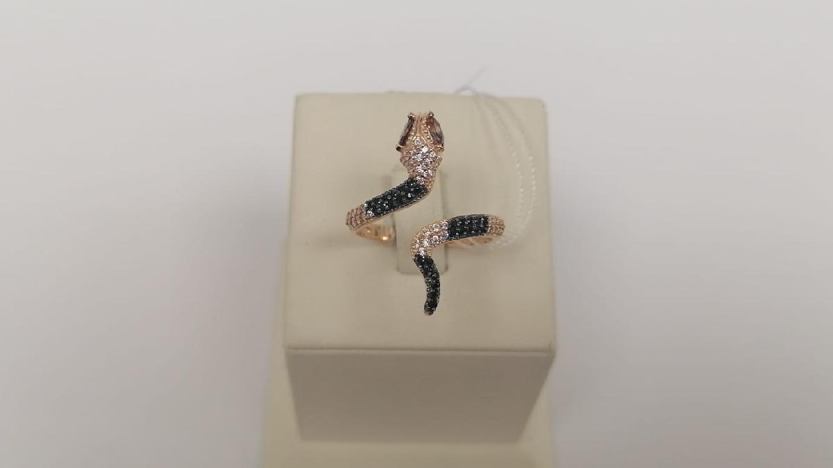 КОЛЬЦО С КАМНЯМИ (Au 585)