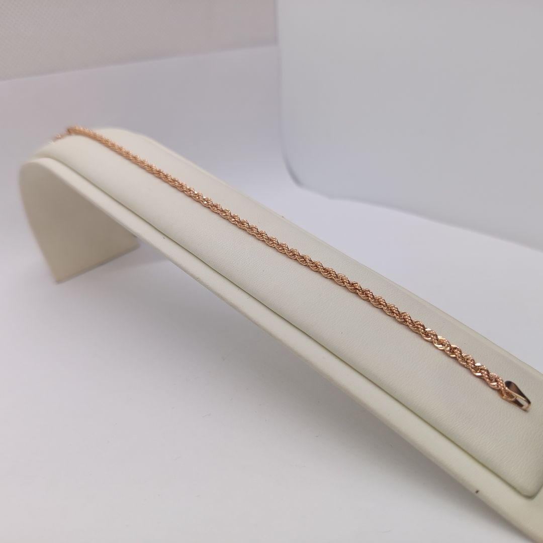 БРАСЛЕТ ПУСТОТЕЛЫЙ Веревка (Au 585)