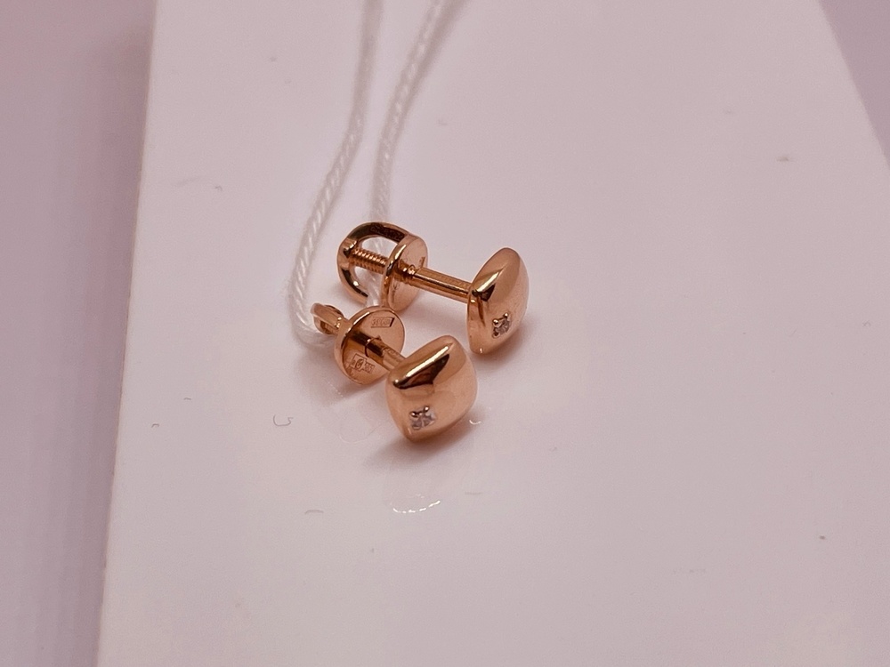 СПУС585 СЕРЬГИ ПУСЕТЫ (Au 585)