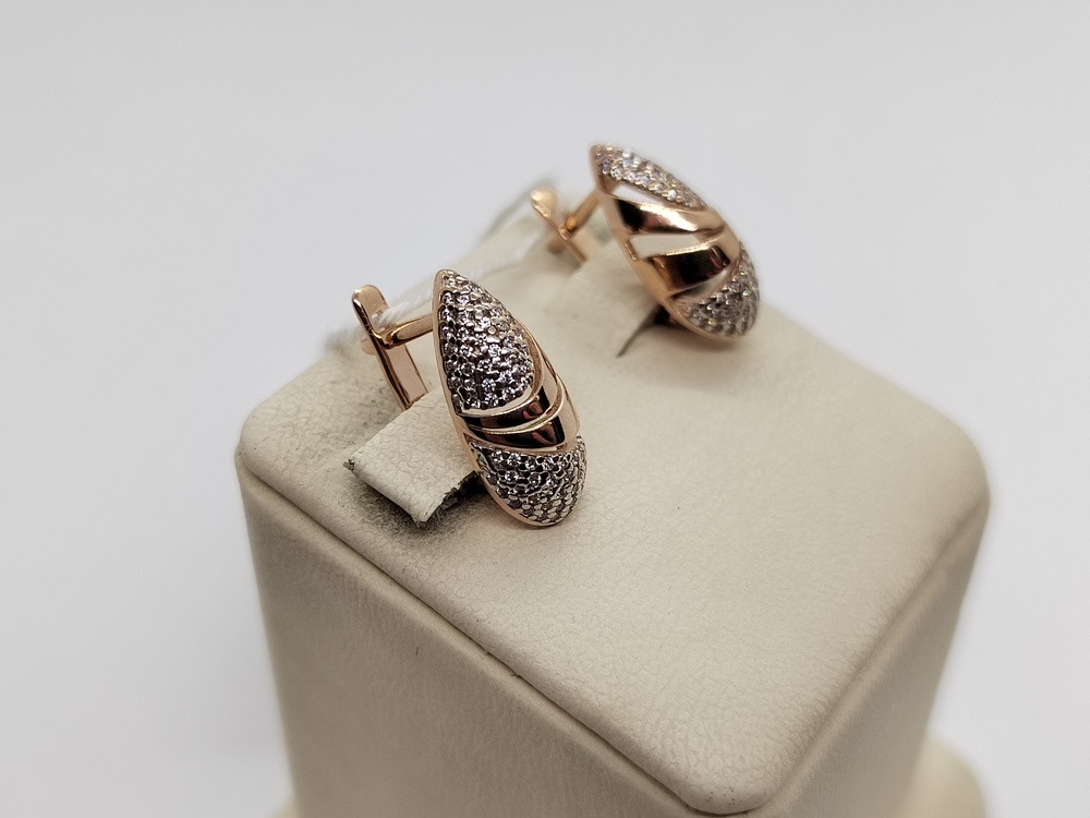 СЕРЬГИ С КАМНЯМИ (Au 585)