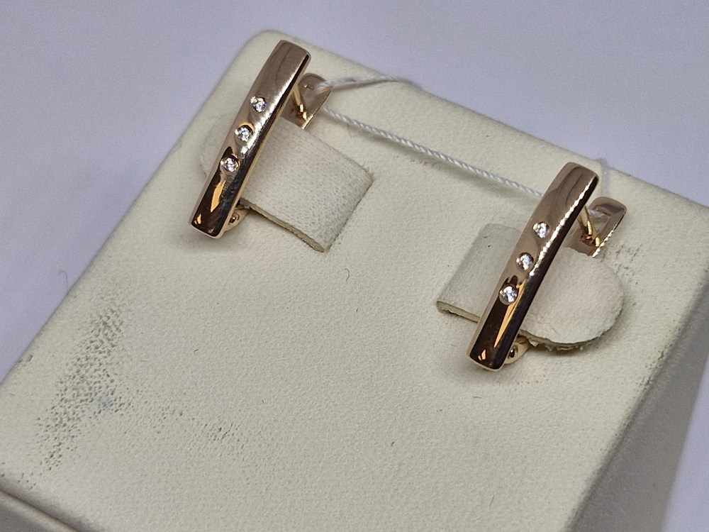 СКМИ585 СЕРЬГИ С КАМНЯМИ (Au 585)