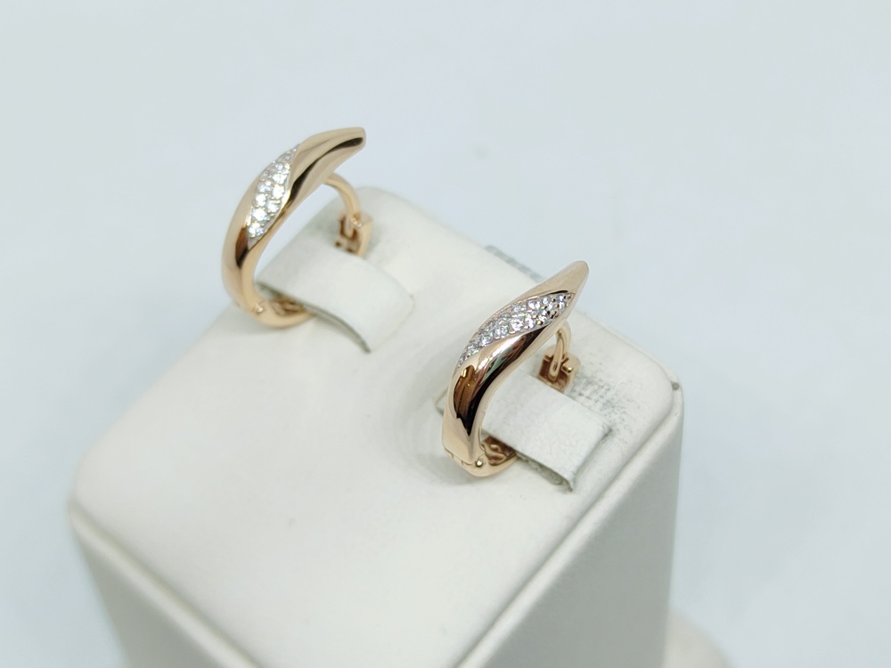 СКМИ585 СЕРЬГИ С КАМНЯМИ (Au 585)