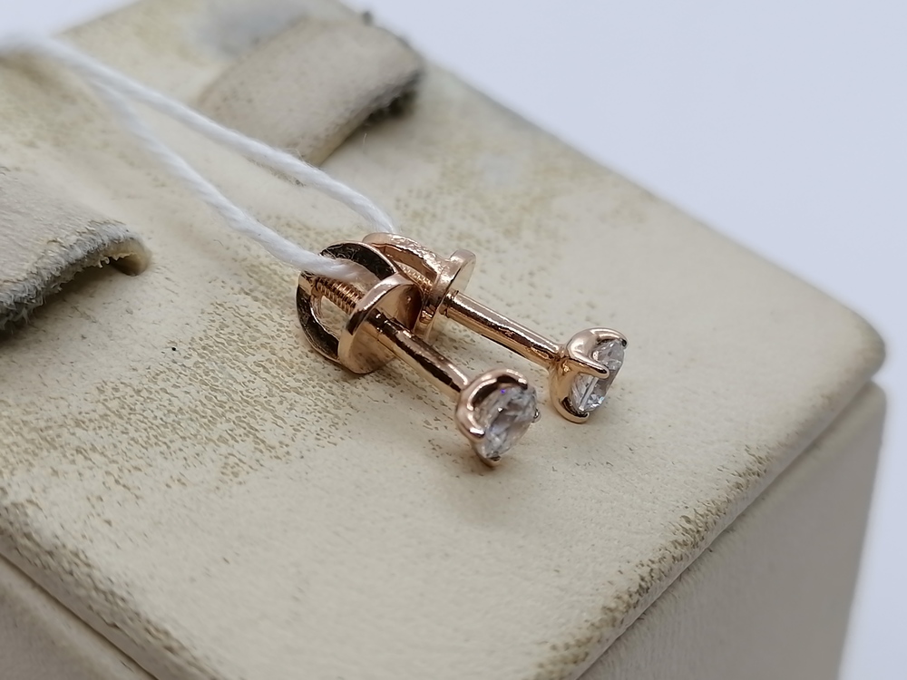 СПУС585 СЕРЬГИ ПУСЕТЫ (Au 585)