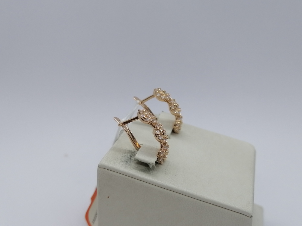 СКМИ585 СЕРЬГИ С КАМНЯМИ (Au 585)