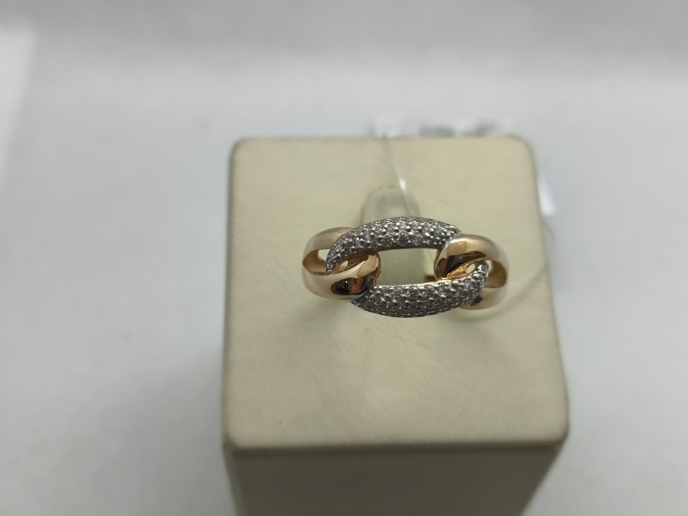 КОЛЬЦО С КАМНЯМИ (Au 585)