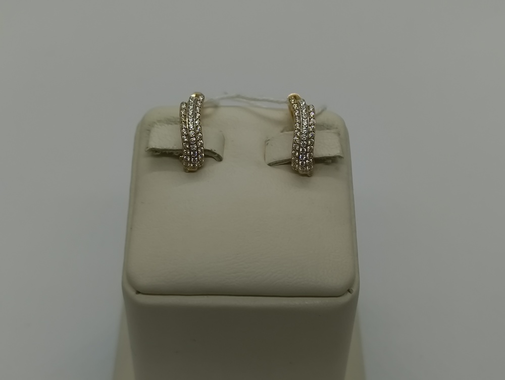 СКМИ585 СЕРЬГИ С КАМНЯМИ (Au 585)