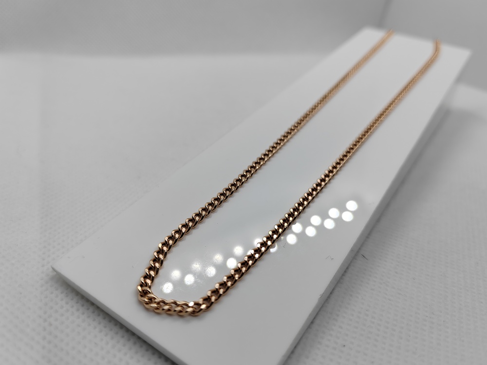 8080002П-55 ЦЕПЬ ПУСТОТЕЛАЯ Панцирное (Au 585)