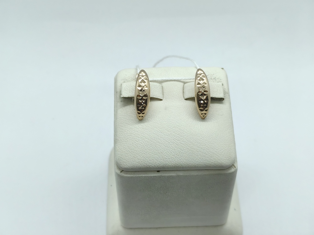 СБКМ585 СЕРЬГИ БЕЗ КАМНЯ (Au 585)