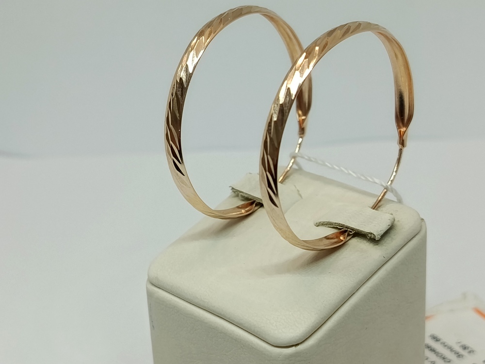 СКОН585 СЕРЬГИ КОНГО (Au 585)