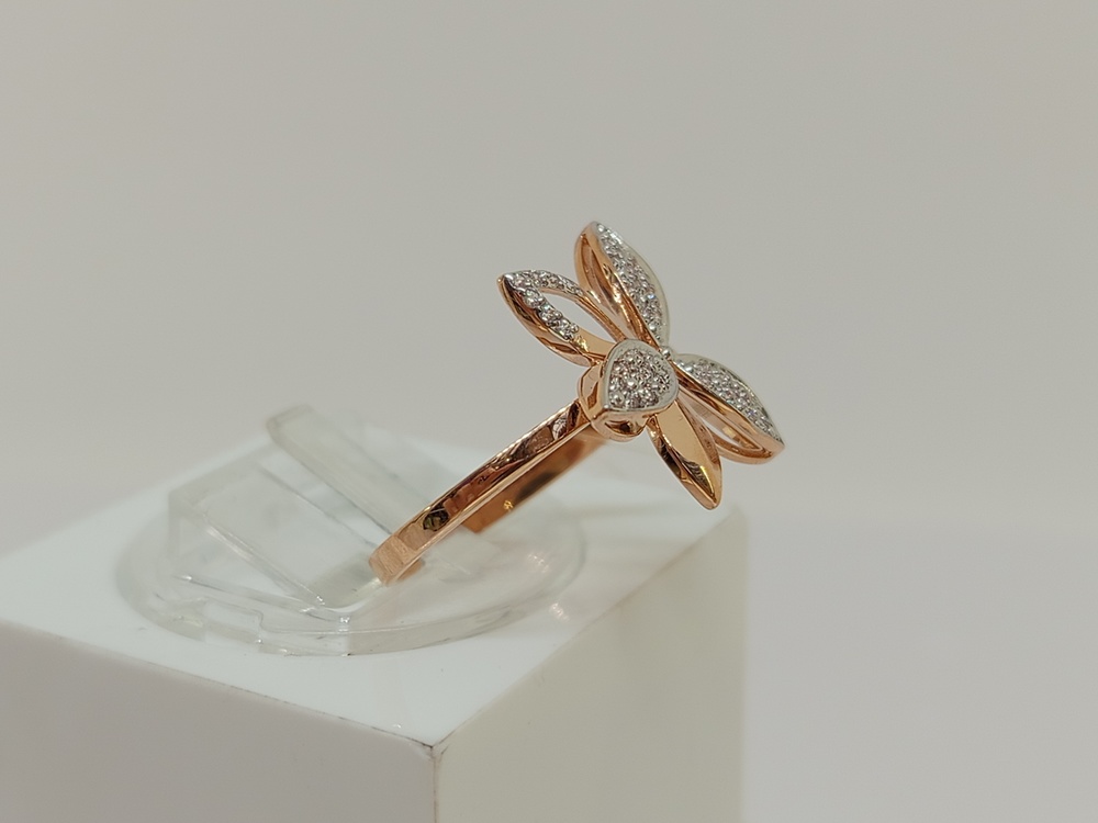 КОЛЬЦО С КАМНЯМИ (Au 585)