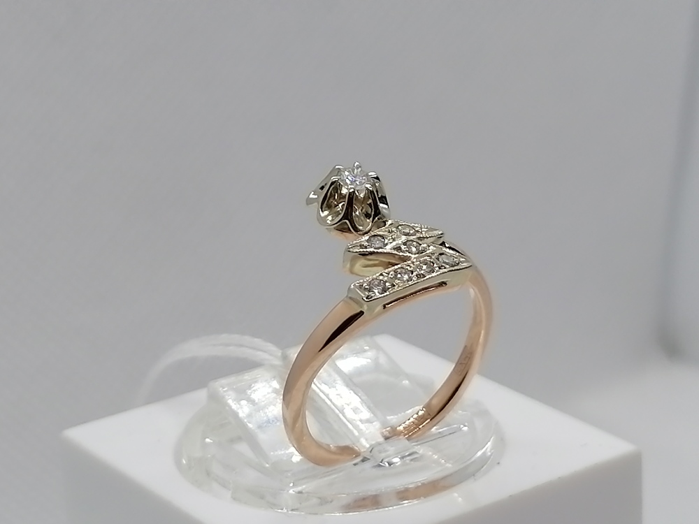 КОЛЬЦО БРИЛЛИАНТ Au 585