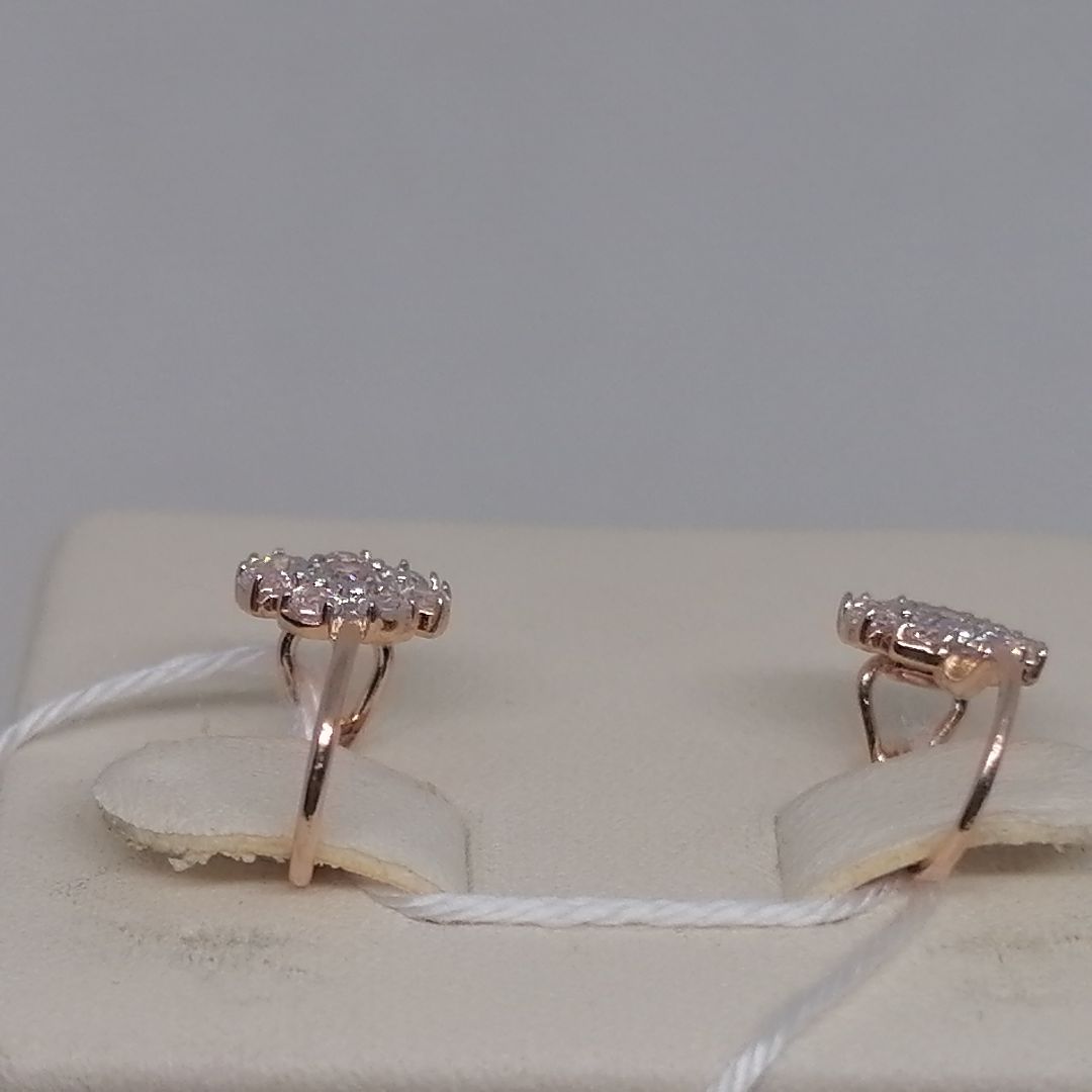СКМИ585 СЕРЬГИ С КАМНЯМИ (Au 585)