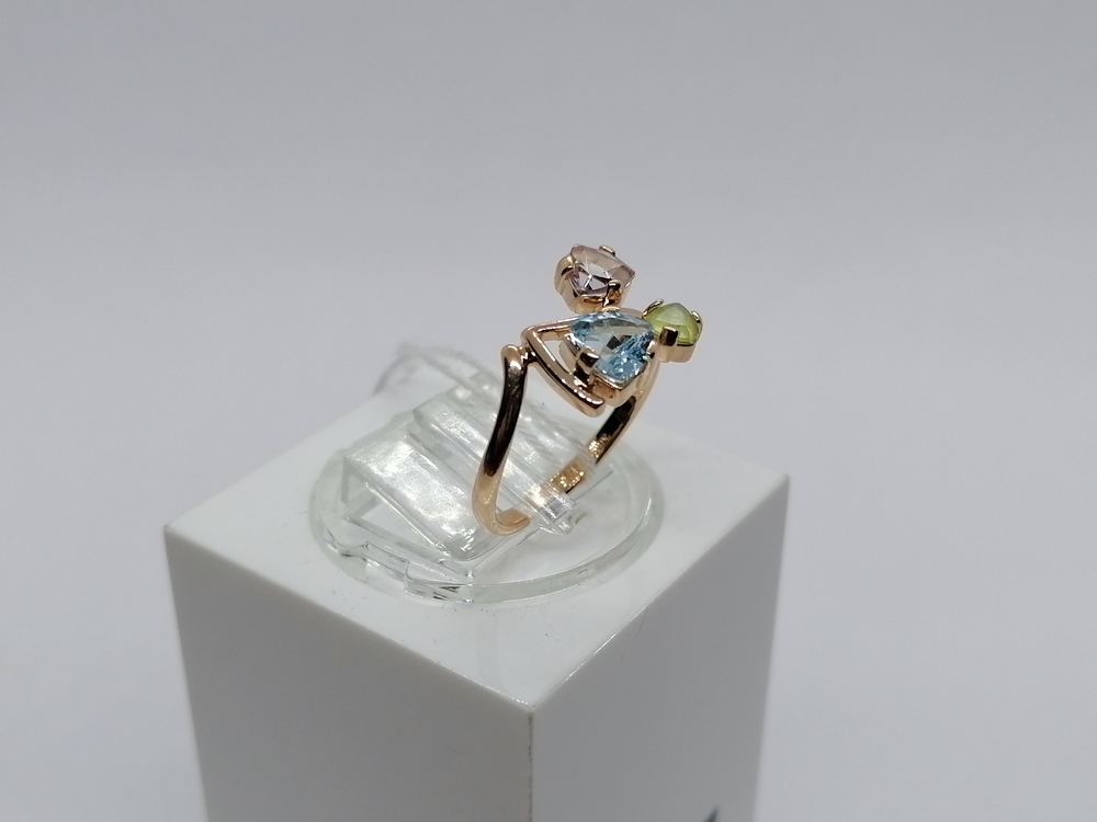 КОЛКМИ585 КОЛЬЦО С КАМНЯМИ (Au 585)