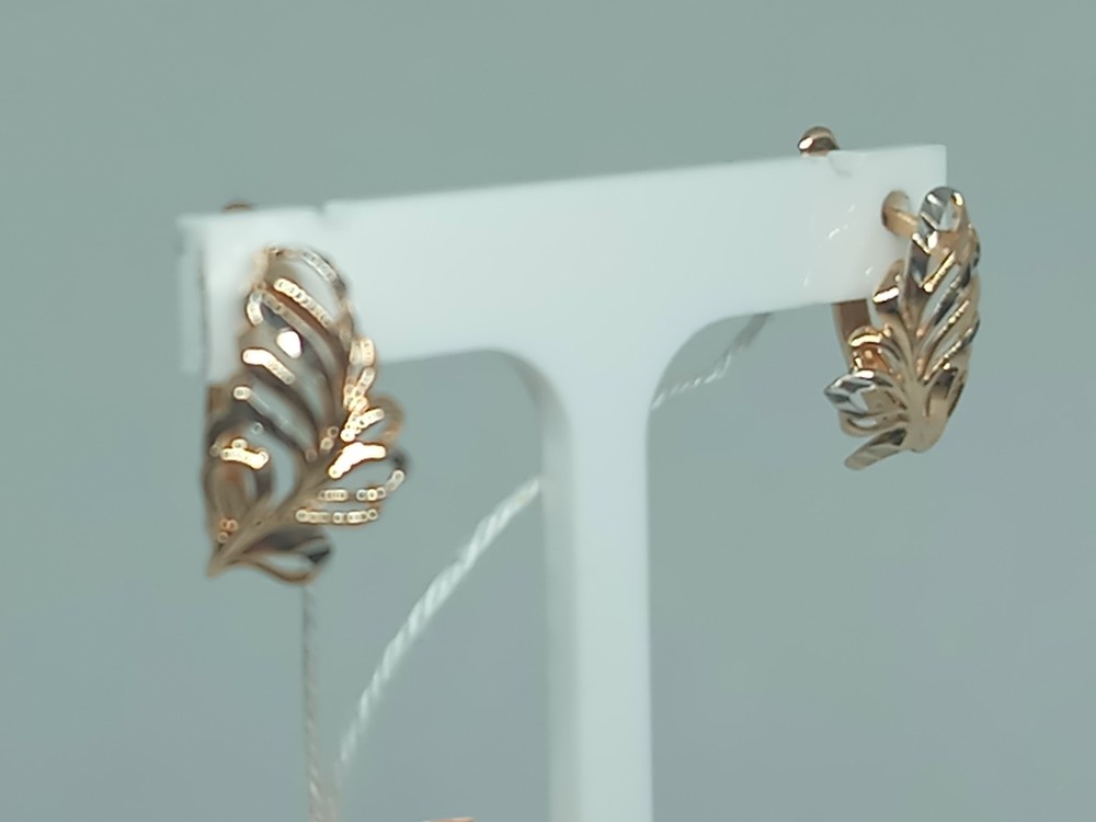 СБКМ585 СЕРЬГИ БЕЗ КАМНЯ (Au 585)