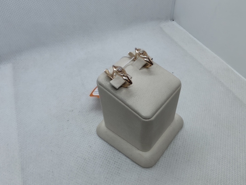 СКМИ585 СЕРЬГИ С КАМНЯМИ (Au 585)