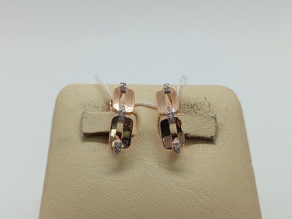 СЕРЬГИ С КАМНЯМИ (Au 585)