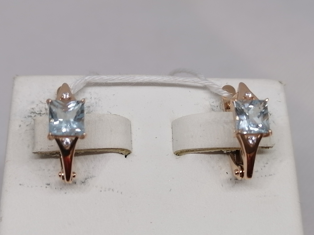 СКМИ585 СЕРЬГИ С КАМНЯМИ (Au 585)