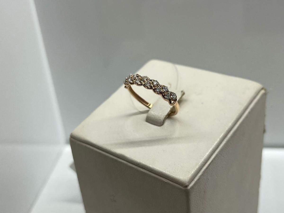 КОЛЬЦО С КАМНЯМИ (Au 585)