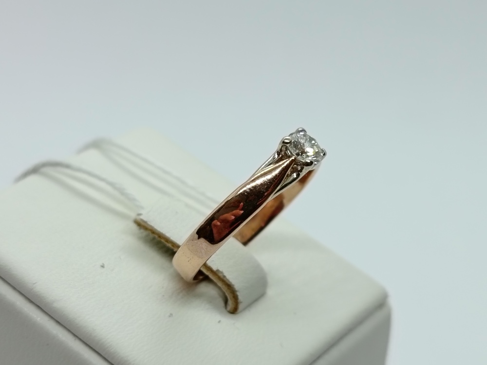 КОЛЬЦО БРИЛЛИАНТ Au 585