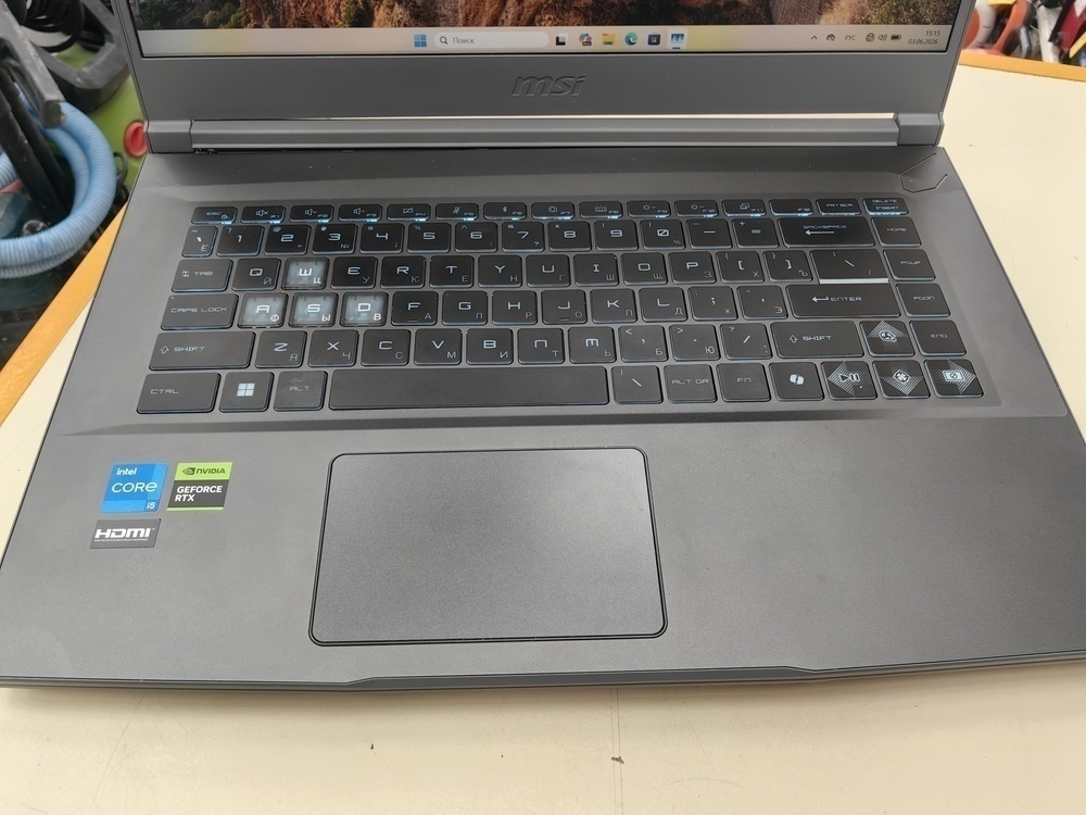 Ноутбук MSI; Core I5-12450H, GeForce RTX 3050, 16 Гб, 500 Гб, Нет