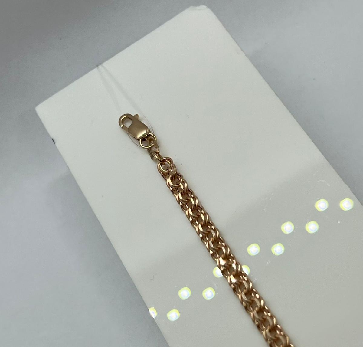 НБ 12-316ПГ БРАСЛЕТ ПУСТОТЕЛЫЙ (Au 585)