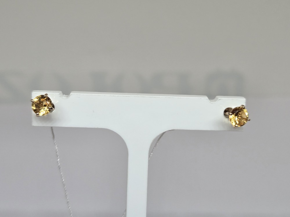 СКМ585 СЕРЬГИ С КАМНЕМ (Au 585)