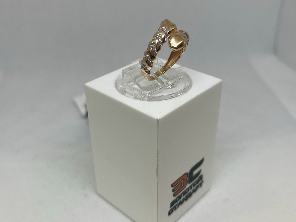 КОЛЬЦО С КАМНЯМИ (Au 585)