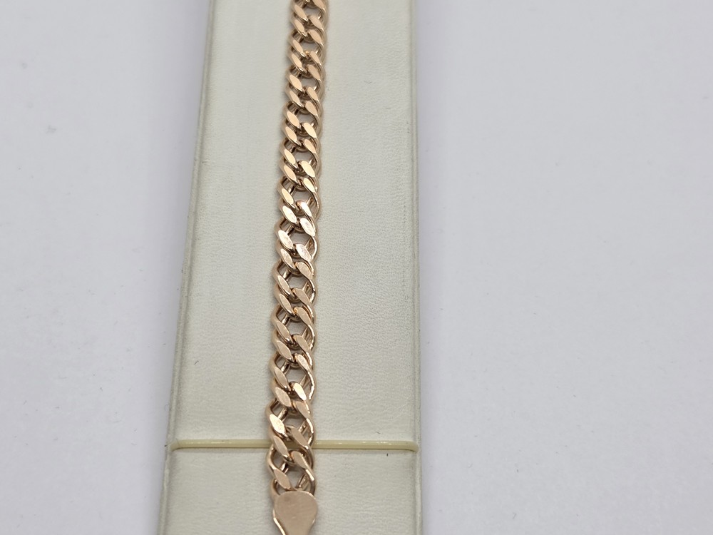 БРАСЛЕТ ПУСТОТЕЛЫЙ Ромб двойной (Au 585)