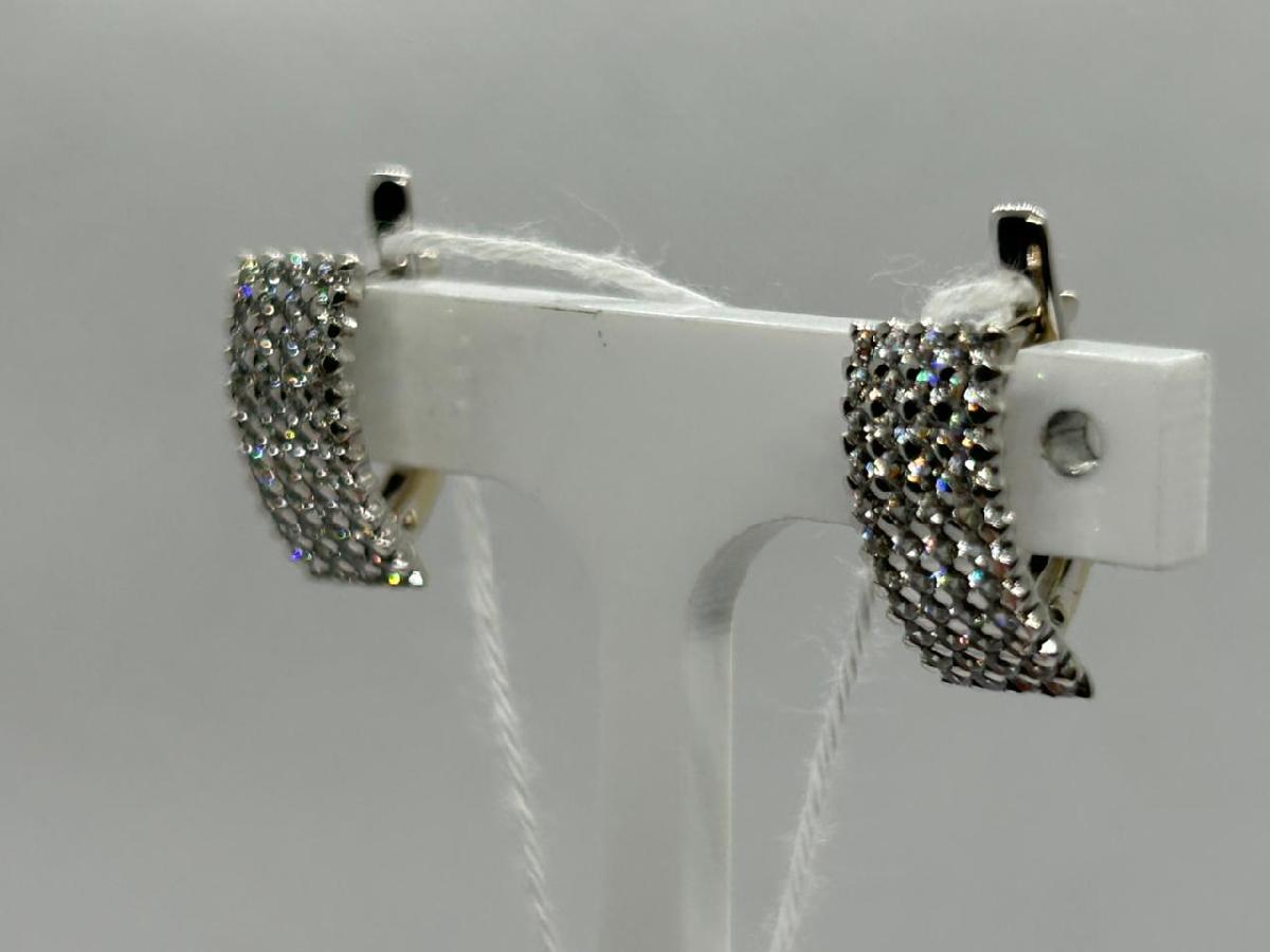 СКМИ585 СЕРЬГИ С КАМНЯМИ (Au 585)