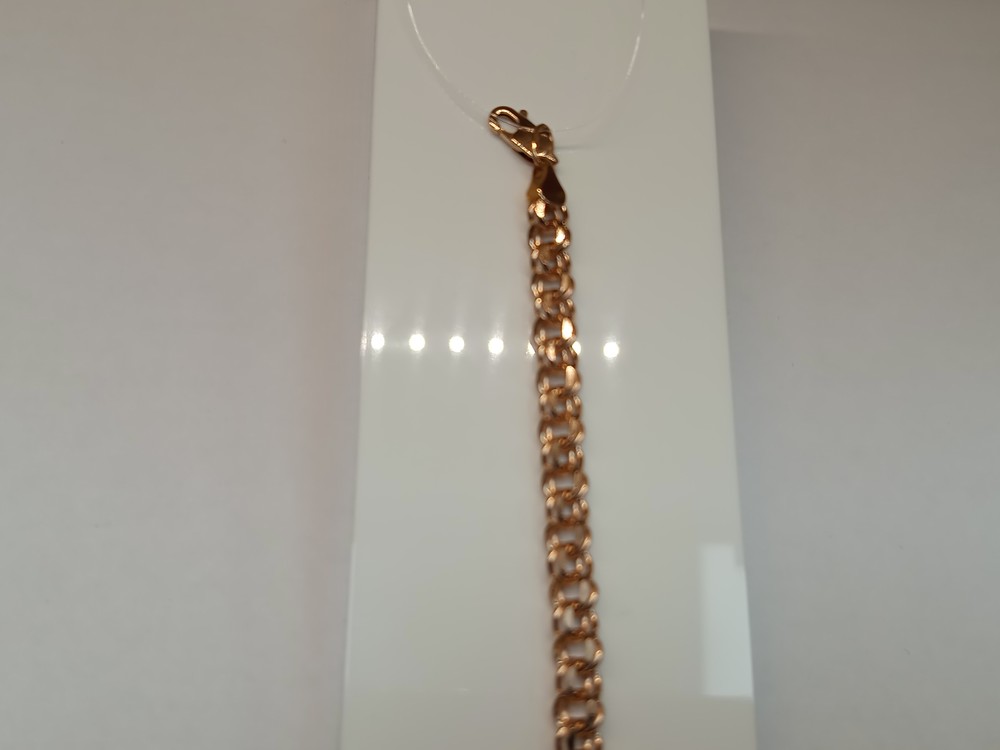 БРАСЛЕТ ПУСТОТЕЛЫЙ Бисмарк (Au 585)