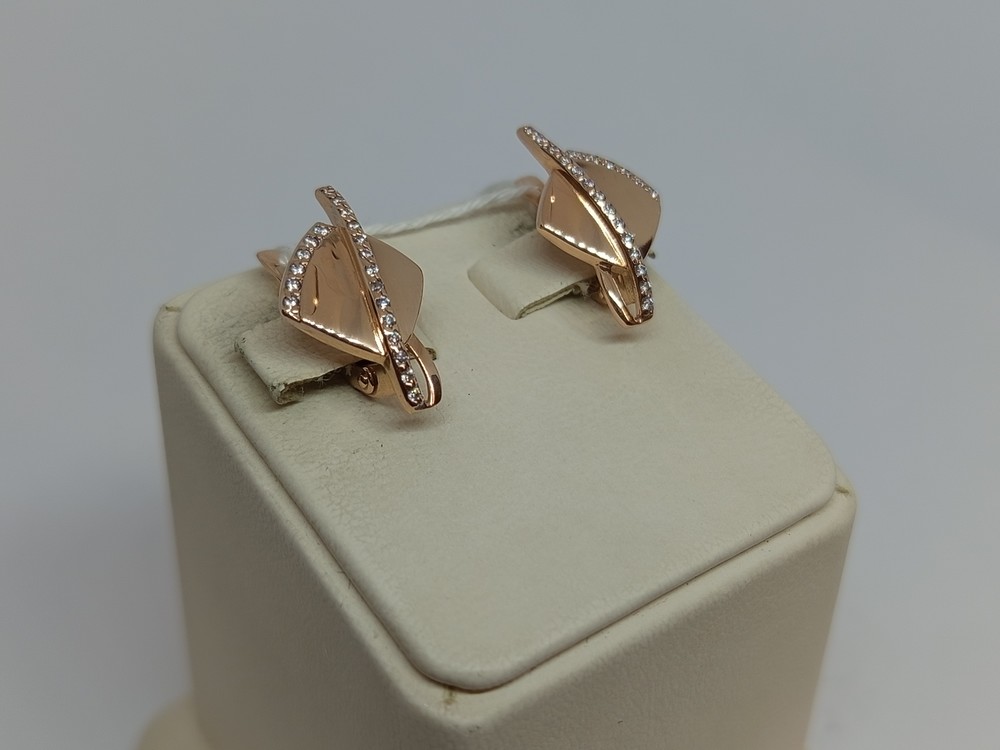 СКМИ585 СЕРЬГИ С КАМНЯМИ (Au 585)