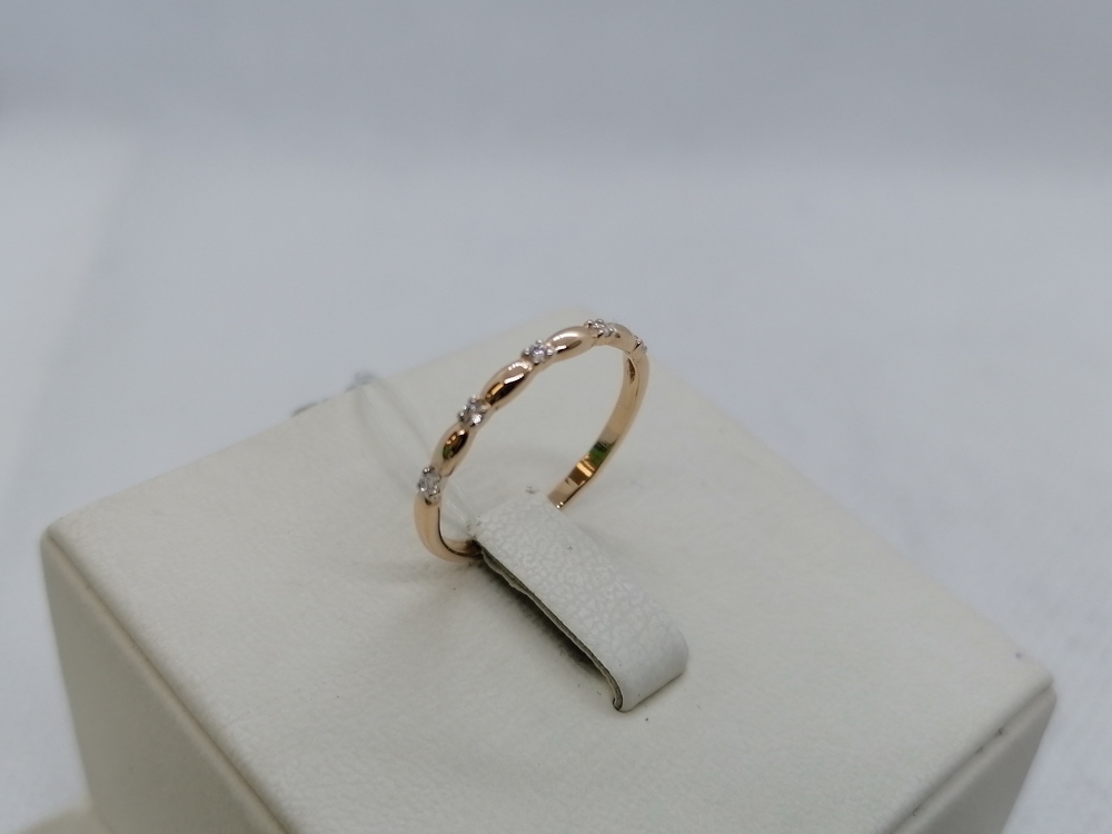 КОЛЬЦО С КАМНЯМИ (Au 585)