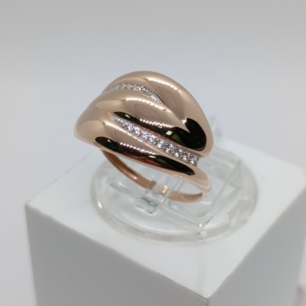 КОЛЬЦО С КАМНЯМИ (Au 585)