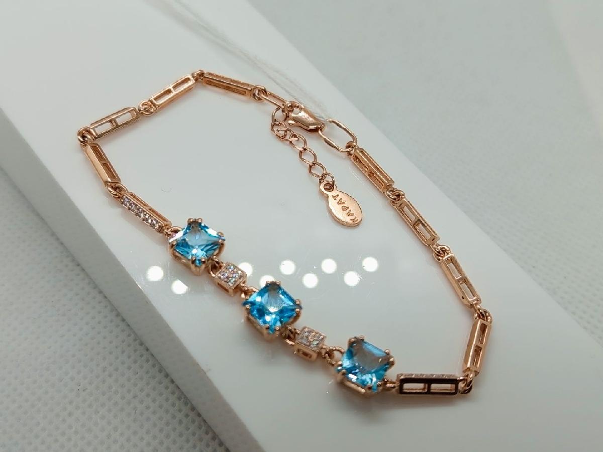 Б585 БРАСЛЕТ С КАМНЯМИ (Au 585)