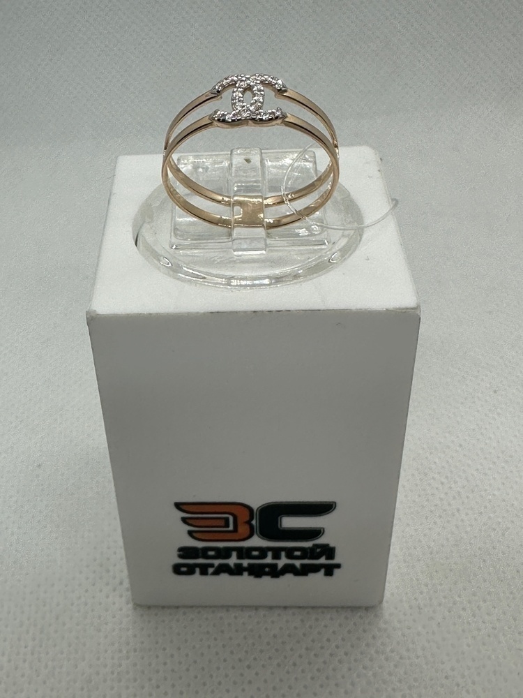 КОЛЬЦО С КАМНЯМИ (Au 585)