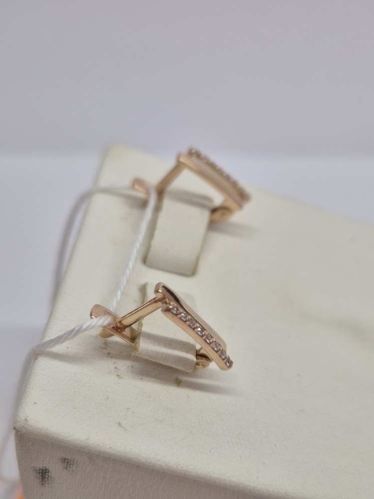 СКМИ585 СЕРЬГИ С КАМНЯМИ (Au 585)