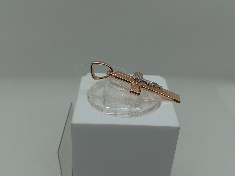 ПОДВЕСКА КРЕСТ без камня (Au 585)