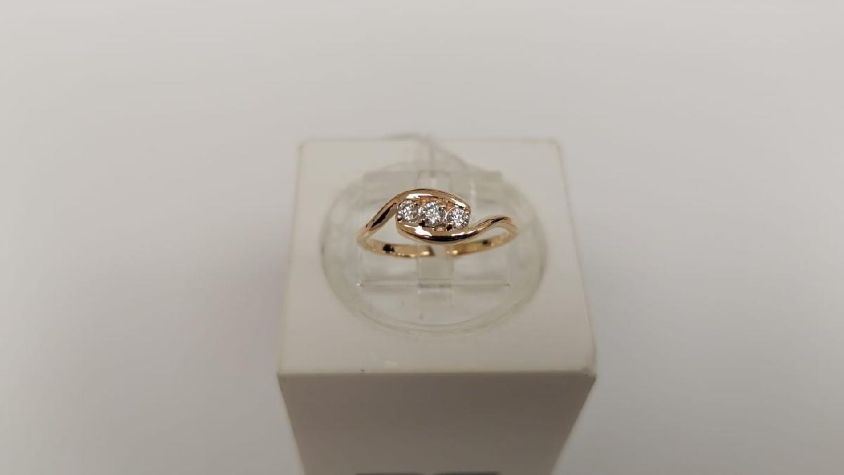 КОЛКМИ585 КОЛЬЦО С КАМНЯМИ (Au 585)