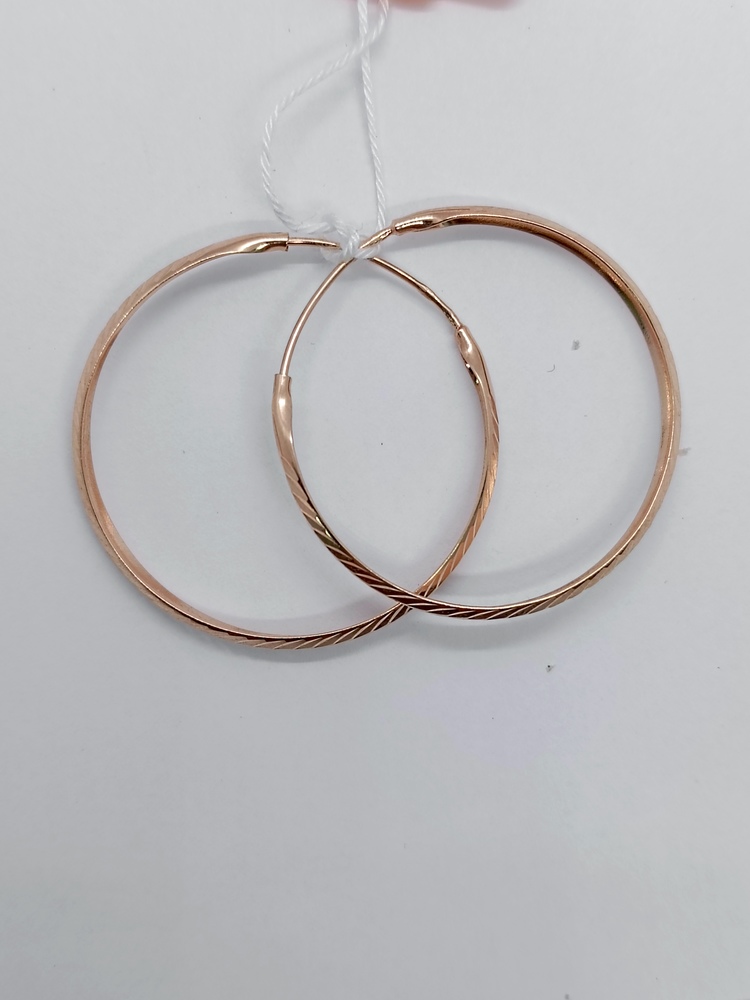 СБКМ585 СЕРЬГИ БЕЗ КАМНЯ (Au 585)