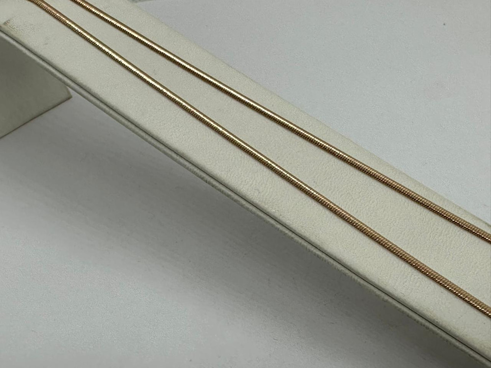 ЦЕПЬ ПОЛНОВЕСНАЯ Жгут(снейк) (Au 585)