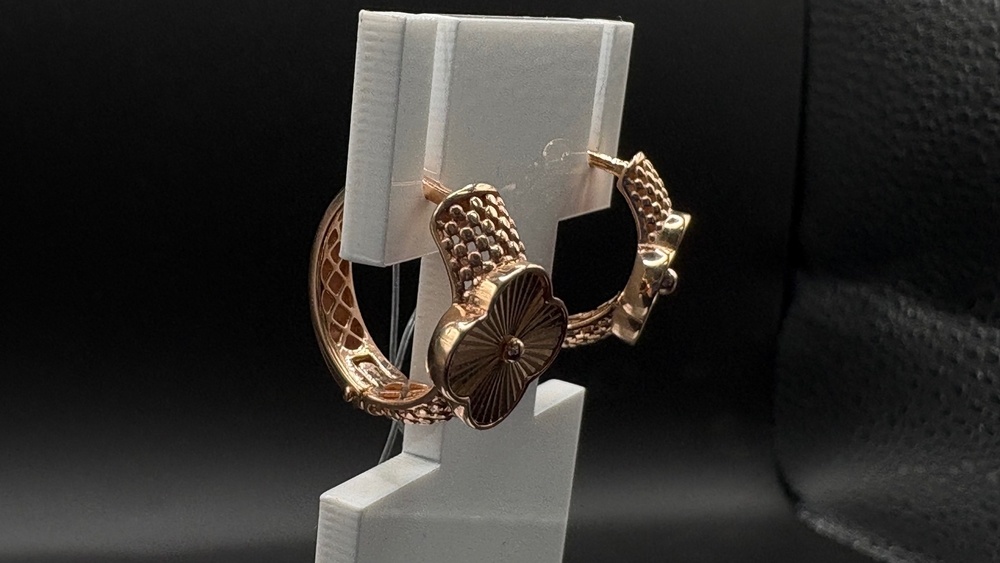 СЕРЬГИ БЕЗ КАМНЯ (Au 585)